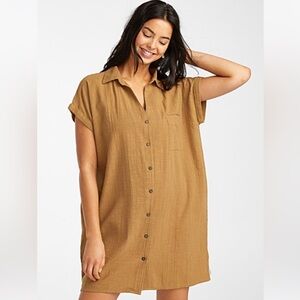 Ripcurl size small 100% cotton summer shirt dress